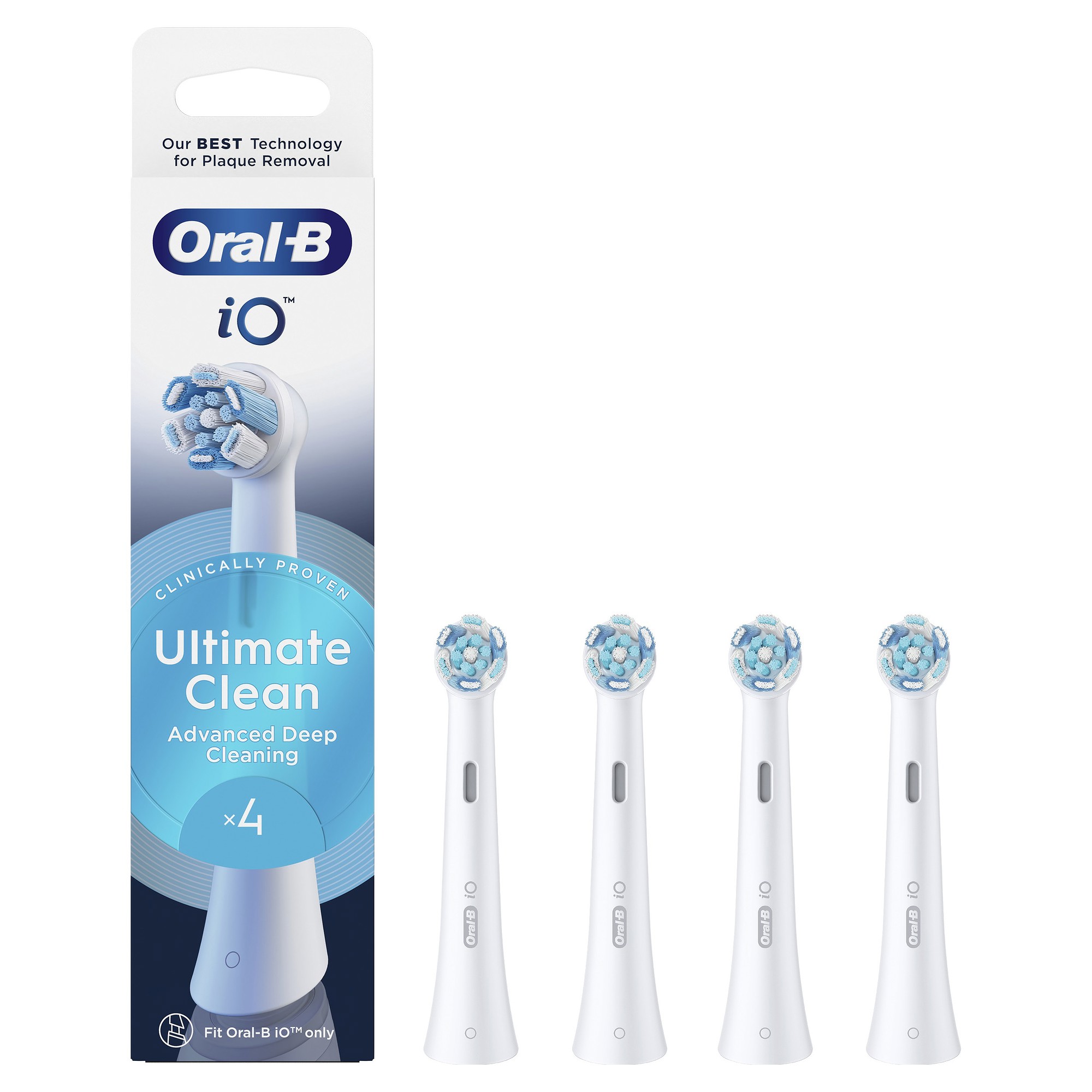 Oral-B iO Ultimate Clean Ανταλλακτικές Στρογγυλές Κεφαλές Βουρτσίσματος 4 Τεμάχια 2 Oral-B iO Ultimate Clean Ανταλλακτικές Στρογγυλές Κεφαλές Βουρτσίσματος 4 Τεμάχια - Image 2