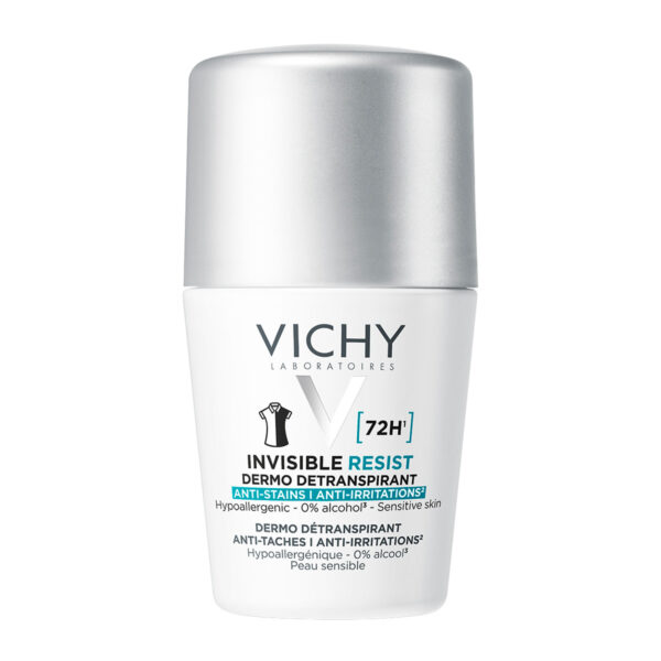 Vichy Deodorant Roll-On Αποσμητικό κατά των Σημαδιών και της Έντονης Εφίδρωσης 50ml 1 Vichy Deodorant Roll-On Αποσμητικό κατά των Σημαδιών και της Έντονης Εφίδρωσης 50ml