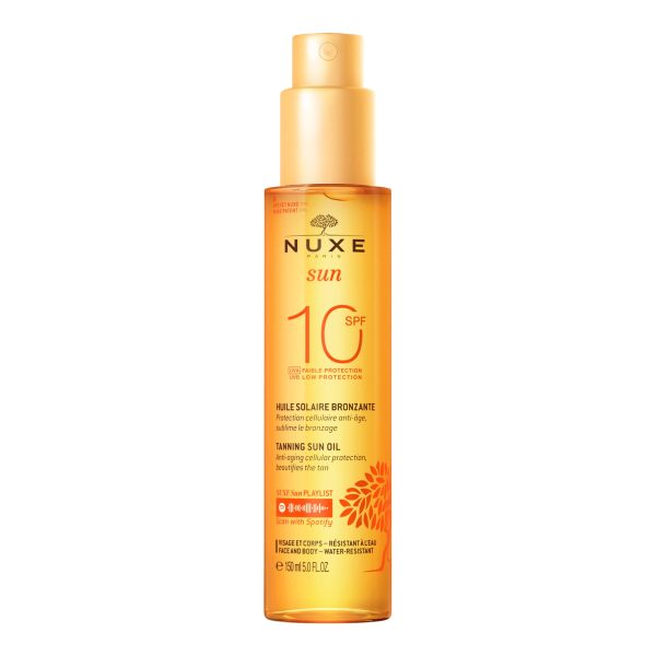 Nuxe Sun Tanning Oil Λάδι Μαυρίσματος για Πρόσωπο & Σώμα SPF10 150ml 1 Nuxe Sun Tanning Oil Λάδι Μαυρίσματος για Πρόσωπο & Σώμα SPF10 150ml