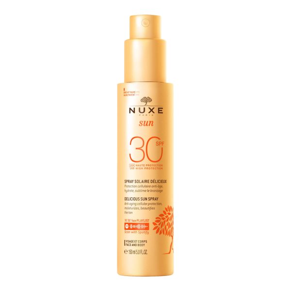 Nuxe Sun Milky Spray Αντηλιακό Γαλάκτωμα Spray για Πρόσωπο & Σώμα SPF30 150ml 1 Nuxe Sun Milky Spray Αντηλιακό Γαλάκτωμα Spray για Πρόσωπο & Σώμα SPF30 150ml