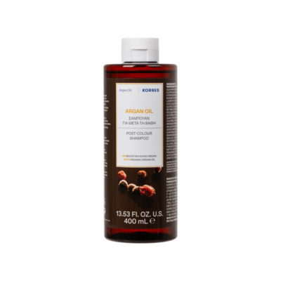 Korres Argan Oil Σαμπουάν Για Μετά τη Βαφή 400ml