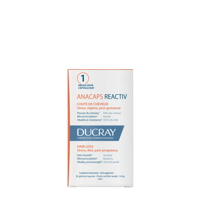 DUCRAY Anacaps Reactiv 30 Κάψουλες 1 DUCRAY Anacaps Reactiv 30 Κάψουλες