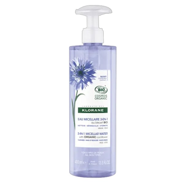 Klorane 3-σε-1 Νερό Kαθαρισμού με Αντλία 400ml 1 Klorane 3-σε-1 Νερό Kαθαρισμού με Αντλία 400ml
