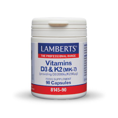 Lamberts Vitamin D3 2000iu & K2 90 µg 90 Κάψουλες