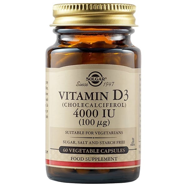 Solgar Vitamin D3 4000IU 60 Φυτικές Κάψουλες 2 033984529076