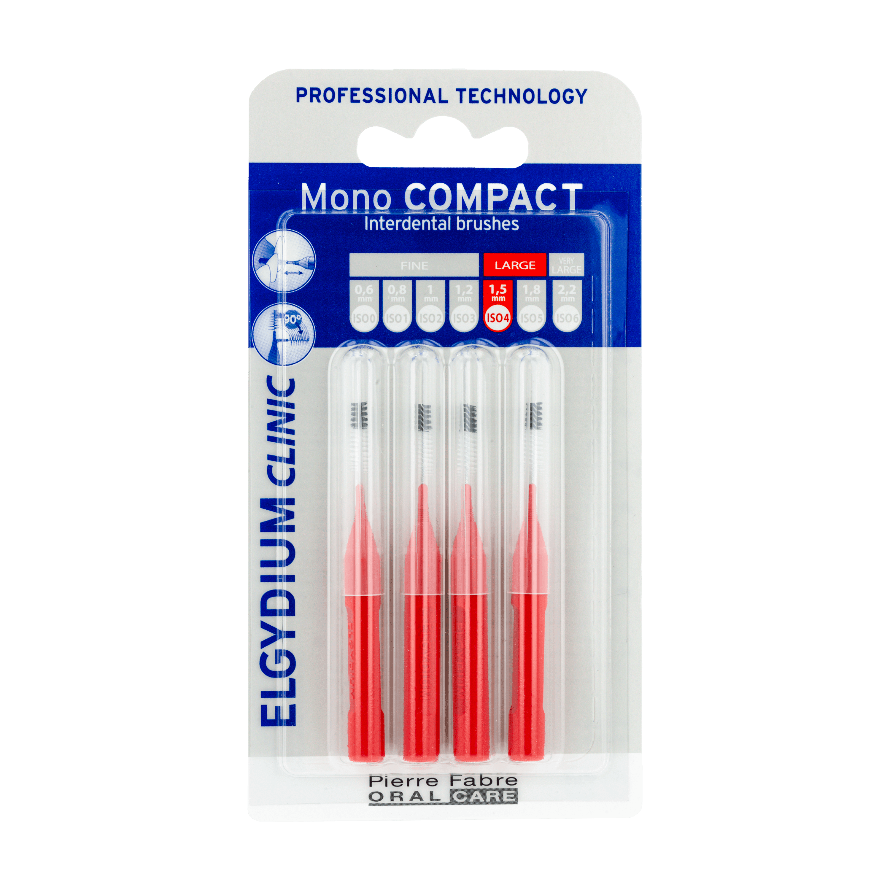 Elgydium Clinic Mono Compact Κόκκινο 0.7 Μεσοδόντια Βουρτσάκια 4 Τεμάχια 1 21bd5440-efe5-4941-b746-b1ef29bd2817
