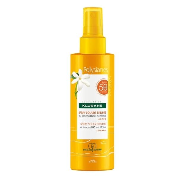 Klorane Polysianes Αντιηλιακό Spray για Λαμπερό Μαύρισμα SPF50 200ml 4 3282770206524