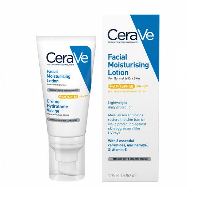 Cerave Facial Moisturising Lotion Ενυδατική Κρέμα Προσώπου SPF50 52ml 1 3337875814652-1_4a1cc469b4927866d6e2bed9eb488416