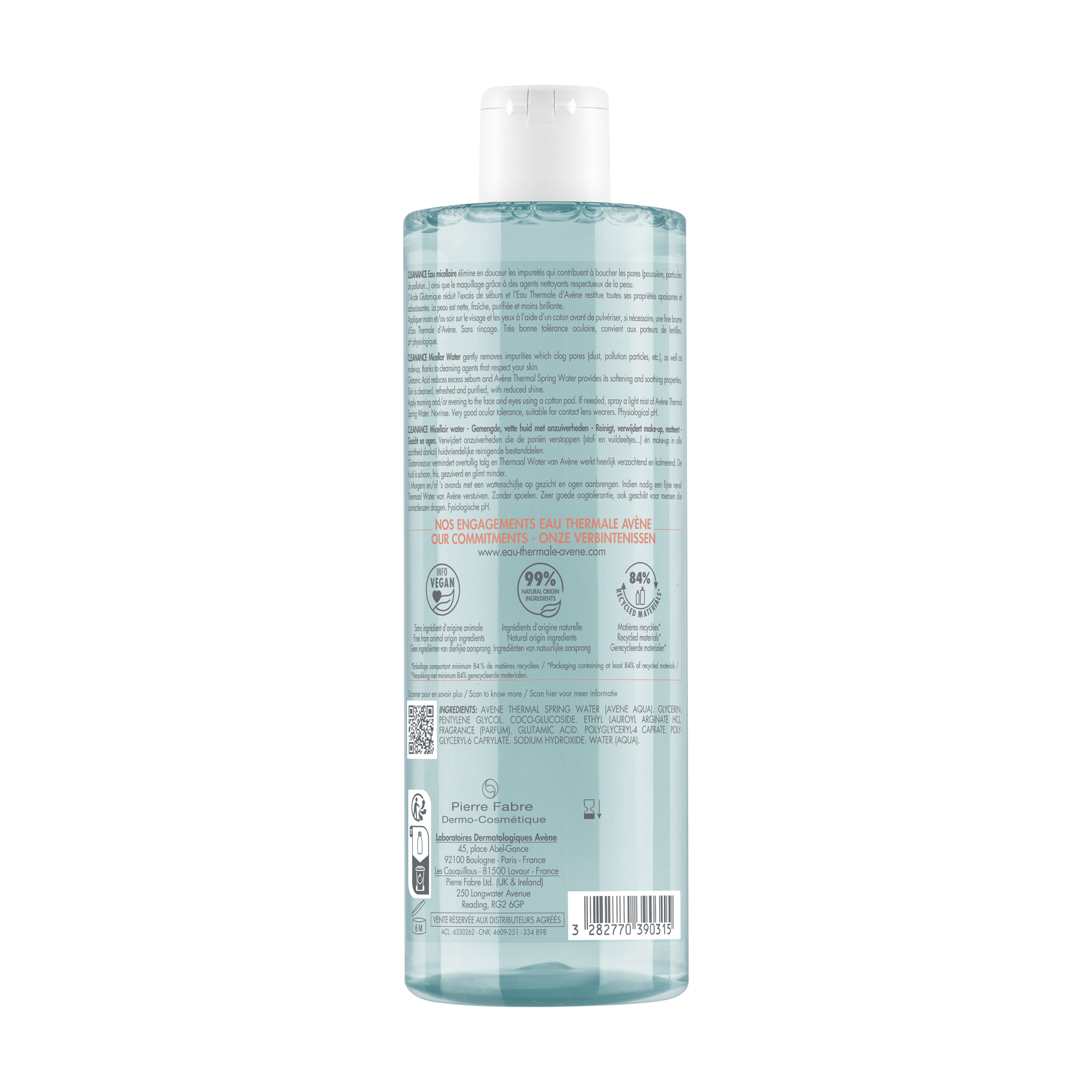Avene Cleanance Νερό Καθαρισμού Micellaire 400ml 3 Avene Cleanance Νερό Καθαρισμού Micellaire 400ml - Image 3