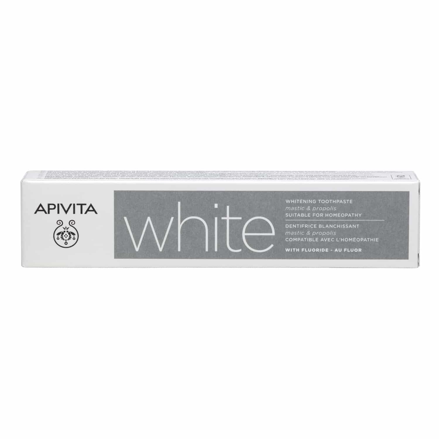 Apivita Οδοντόκρεμα White με Μαστίχα και Πρόπολη 75ml 2 50-70-80-384-BOX-WHITENING-TOOTHPASTE