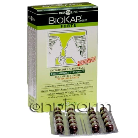 Biokap Miglio Forte Συμπλήρωμα Διατροφής για Τριχόπτωση 60 Κάψουλες 1 Product11251.Photo1.Original