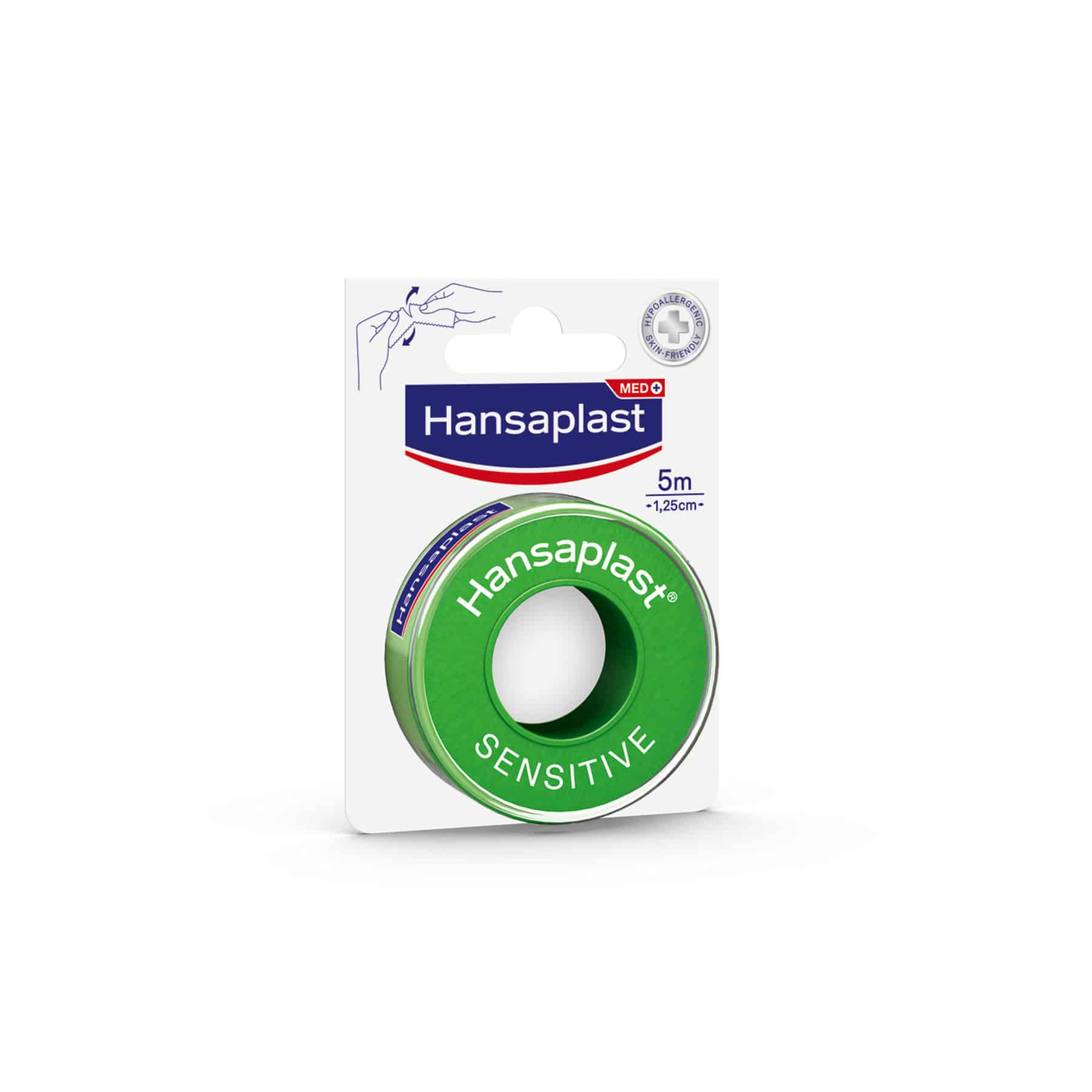 Hansaplast Αυτοκόλλητη Επιδεσμική ταινία Sensitive 1.25cm x 5m 1 Product15975.Photo1.Original