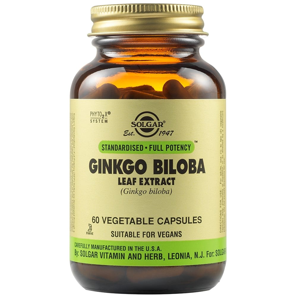 Solgar Ginkgo Biloba Leaf Extract 60 Φυτικές Κάψουλες 1 Product16217.Photo1.Original