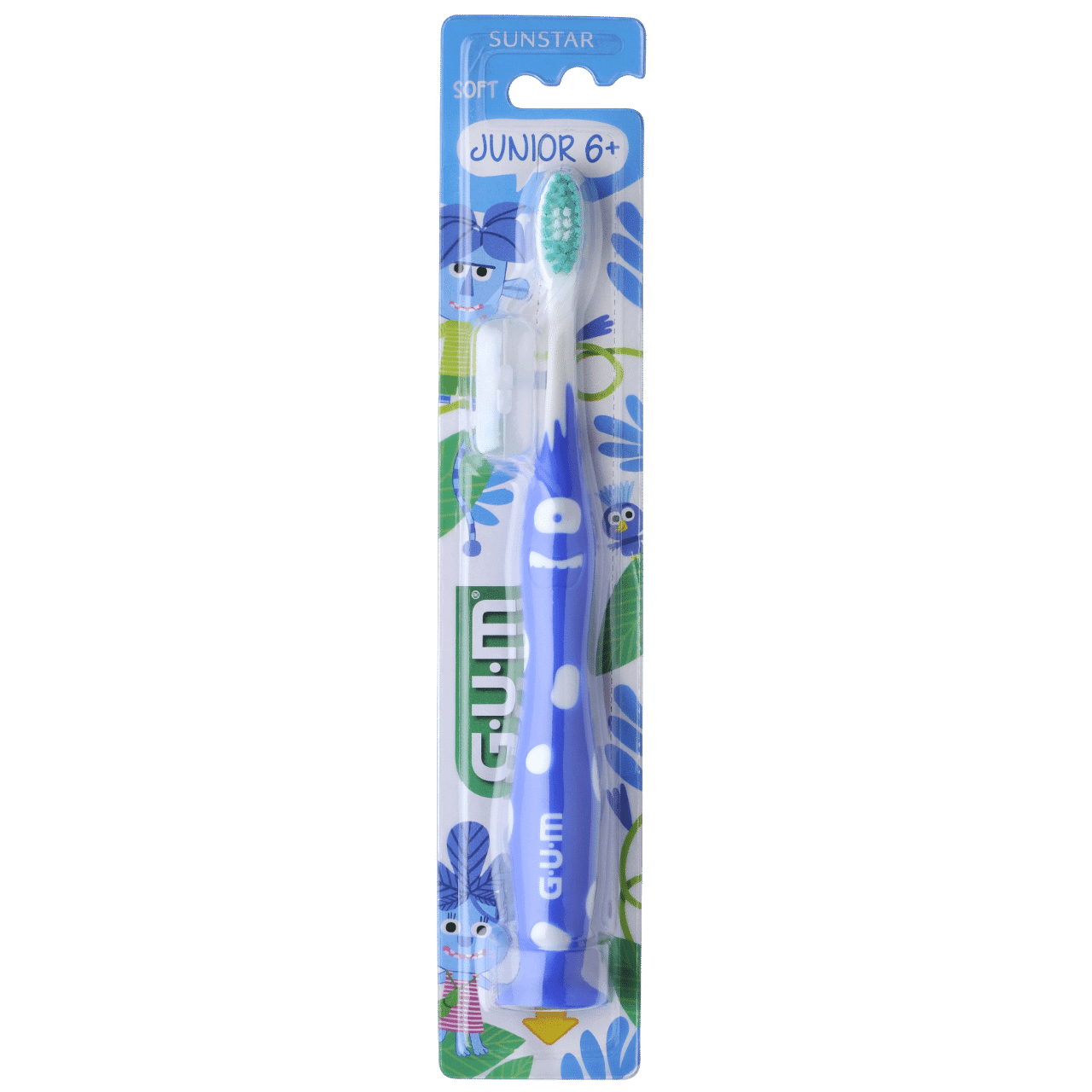GUM Οδοντόβουρτσα Junior 6+ Μπλε 902 1 Product17766.Photo1.Original