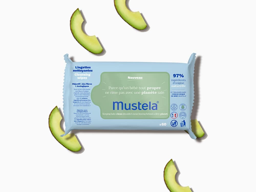 Mustela Cleansing Wipes 60 Τεμάχια 1 Wipes packshot for website