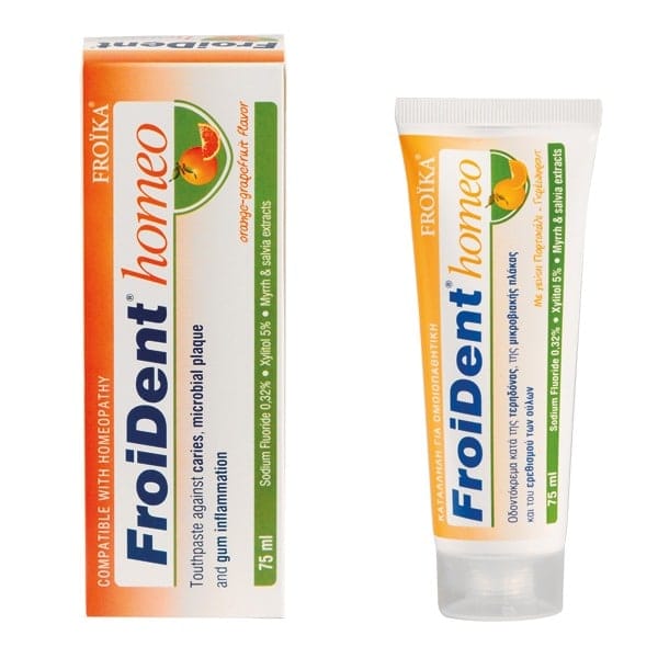 Froika Froident Homeo Toothpaste Πορτοκάλι – Γκρέιπφρουτ 75ml 1 Product19536.Photo1.Original