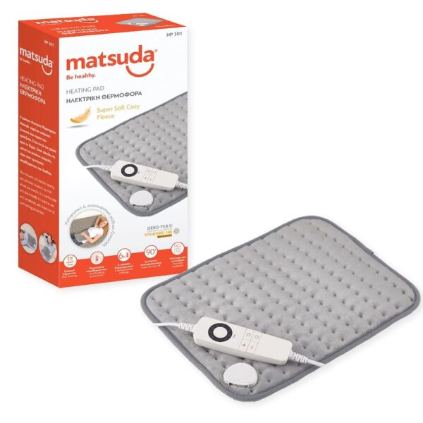 Matsuda Ηλεκτρική Θερμοφόρα HP 301 30x40cm 6 Θέσεων Θερμοκρασίας Πλενόμενη 100W 1 Product20208.Photo1.Original
