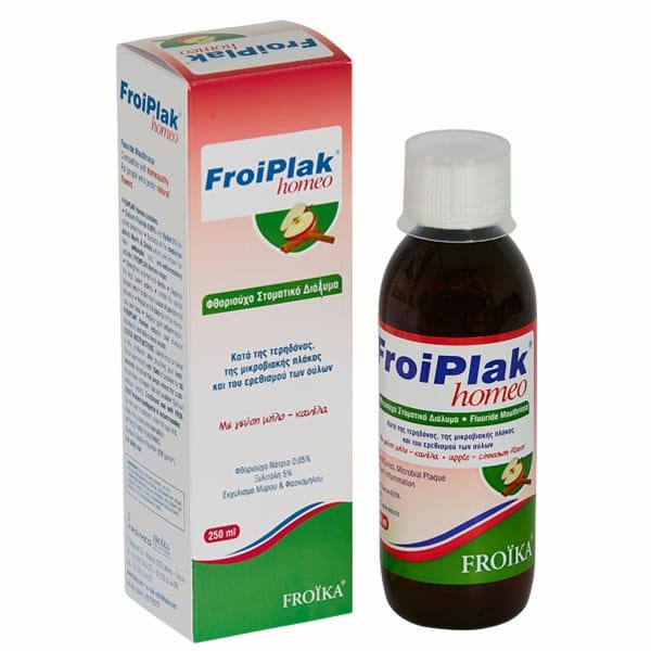 Froika Froiplak Homeo Στοματικό Διάλυμα Μήλο-Κανέλα 250ml 1 Product9392.Photo1.Original