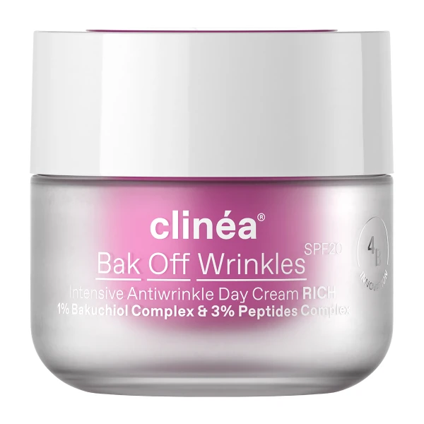Clinea Bak Off Wrinkles Rich Cream Αντιγηραντική Κρέμα SPF20 50ml 1 Clinea Bak Off Wrinkles Rich Cream Αντιγηραντική Κρέμα SPF20 50ml