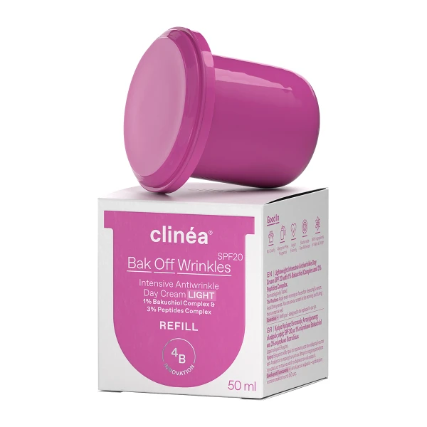 Clinea Bak Off Wrinkles Light Cream Αντιγηραντική Κρέμα SPF20 Refill 50ml 1 37e5c078a457ce52879e2bd16dec4981.jpeg