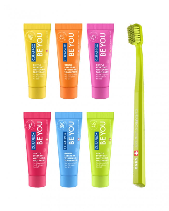 Curaprox Be You Taste Pack 6 Οδοντόκρεμες 10ml και 1 Οδοντόβουρτσα CS 5460 1 odontokrema-be-you-six-taste-pack-me-odontovourtsa