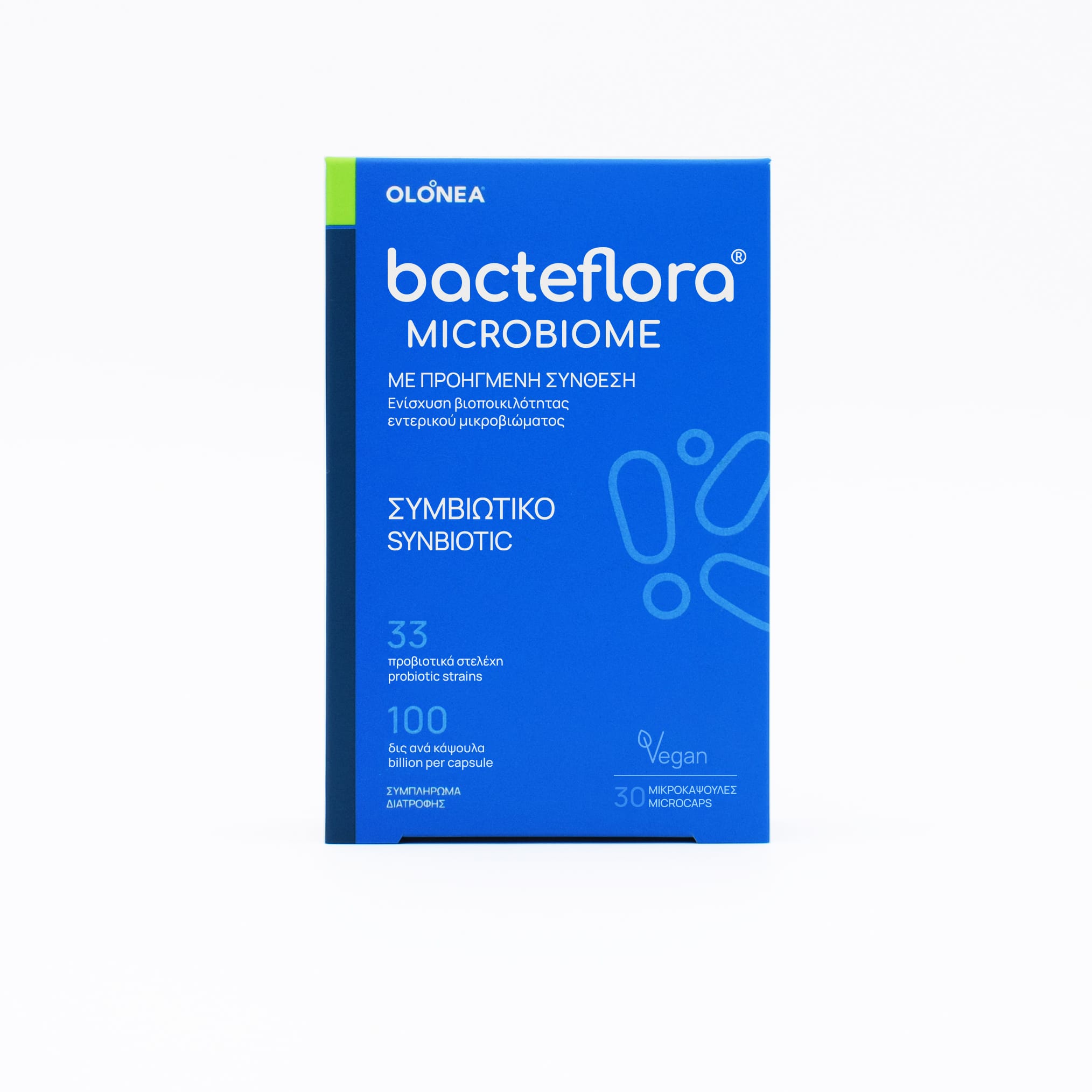 Olonea Bacteflora Microbiome 30 Μικροκάψουλες 1 1. ΚΕΝΤΡΙΚΗ ΦΩΤΟ_bacteflora MICROBIOME PACK 30