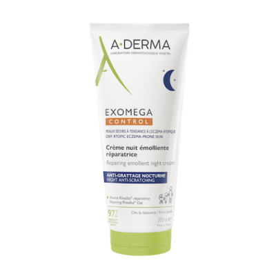 A-Derma Exomega Control Mαλακτική Kρέμα Nυκτός 200ml