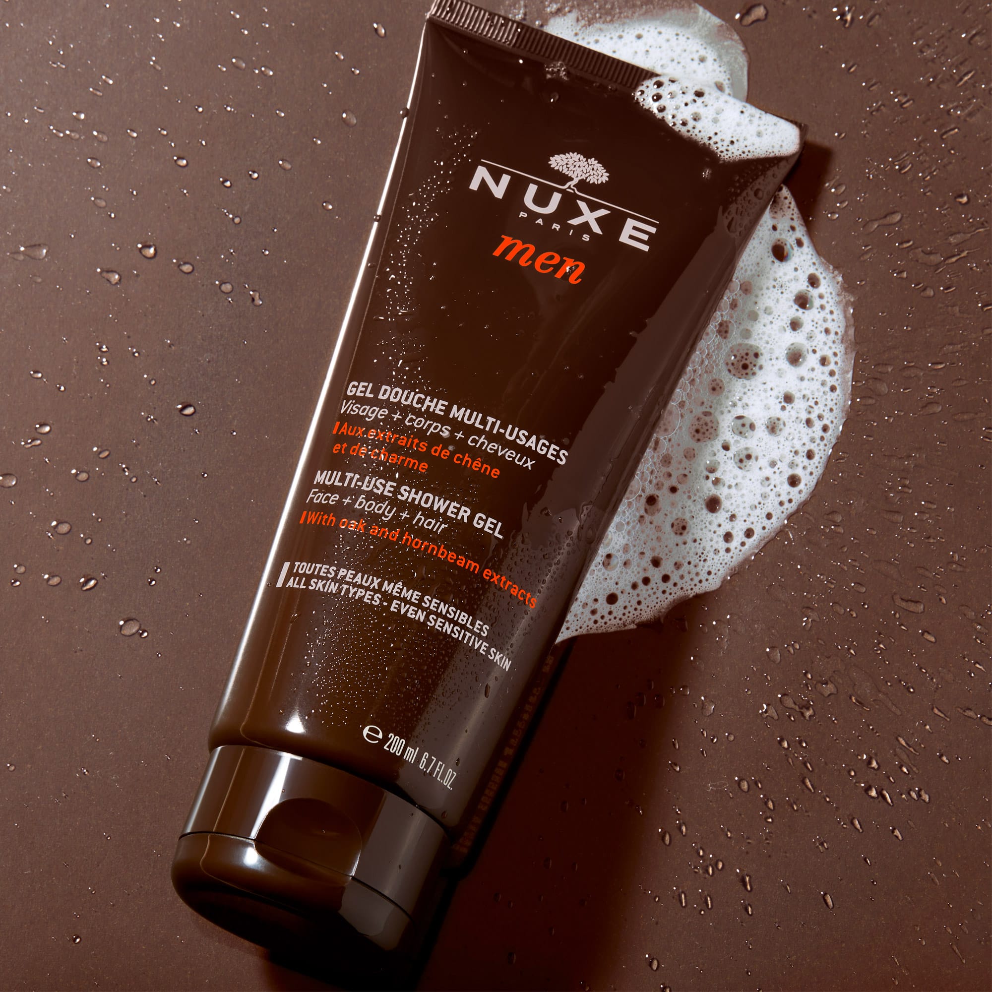 NUXE Men - Πολυχρηστικό Αφρόλουτρο για Σώμα-Μαλλιά-Πρόσωπο 200ml 2 (2) 3264680004964_9931065_LS_NUXE_MEN_Gel_Douche_Multi_Usages_NUXE_Men_200ml-2020-3