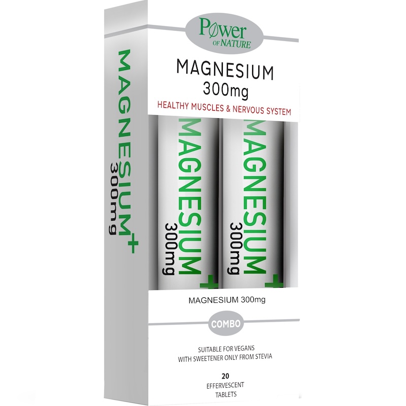 Power of Nature Promo Magnesium 300mg Stevia 20 Αναβράζοντα Δισκία 1+1 ΔΩΡΟ 1 Power of Nature Promo Magnesium 300mg Stevia 20 Αναβράζοντα Δισκία 1+1 ΔΩΡΟ