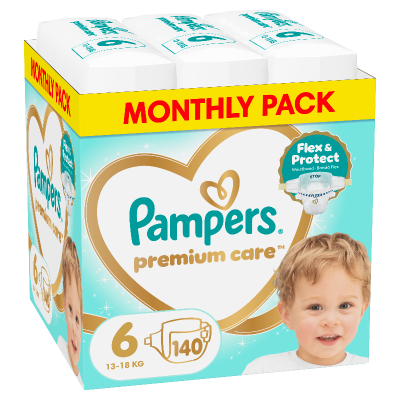 Pampers Premium Care Πάνα Μέγεθος 6 (13kg-18kg) - 140 Πάνες