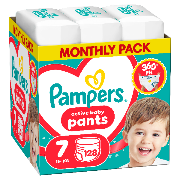 Pampers Pants Πάνα-Βρακάκι Μέγεθος 7 (15kg+) - 128 Πάνες-Βρακάκι 1 Pampers Pants Πάνα-Βρακάκι Μέγεθος 7 (15kg+) - 128 Πάνες-Βρακάκι