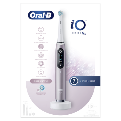 ORAL-B iO Series 9 Hλεκτρική Οδοντόβουρτσα Magnetic Rose Quartz