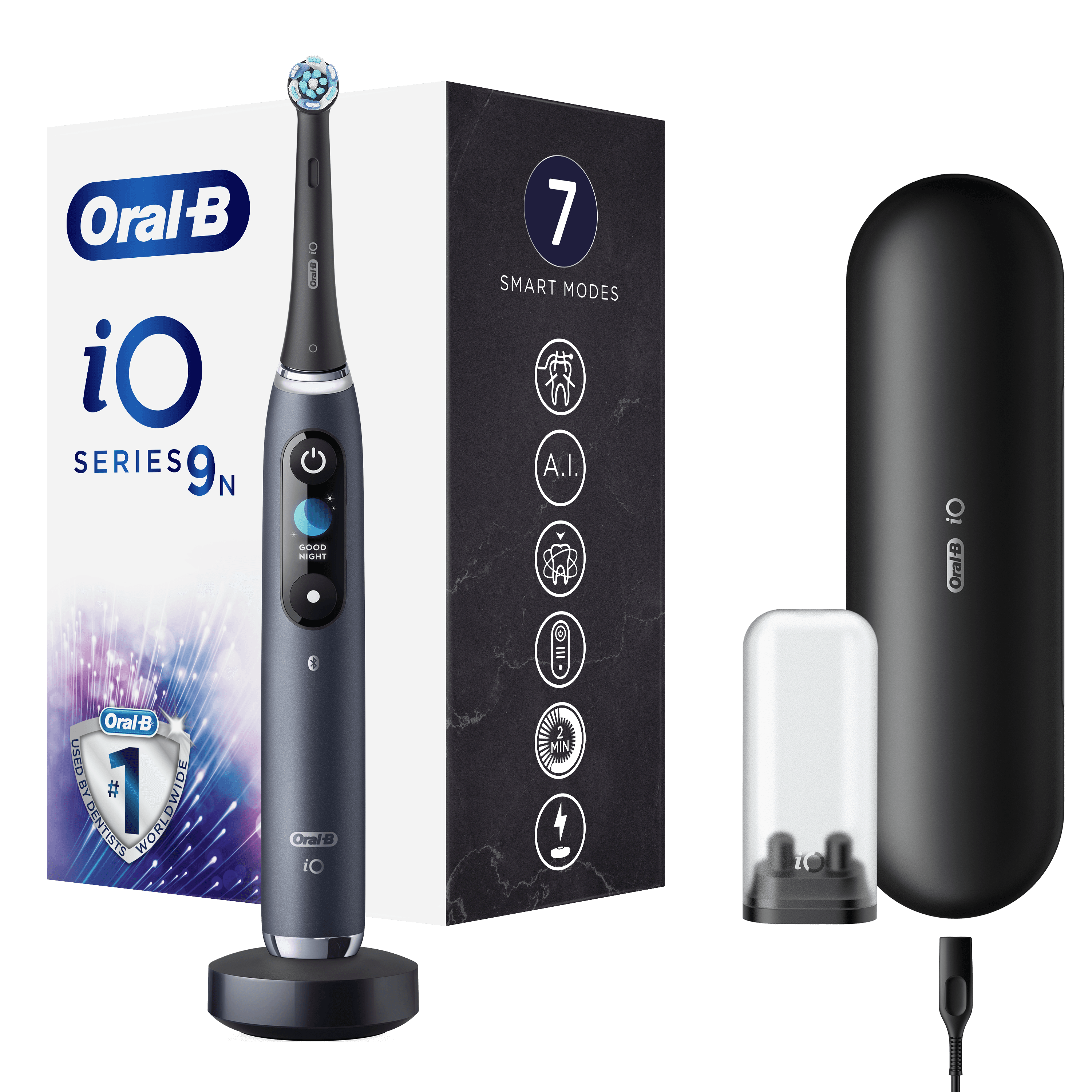 Oral-B iO Series 9 Hλεκτρική Οδοντόβουρτσα Magnetic Black Onyx 2 80786699_8700216405973_ORAL B iO9 MAGNETIC BLACK ONYX 3X1_PI