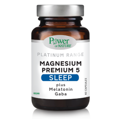 Power of Nature Platinum Magnesium Premium 5 Sleep 60 Κάψουλες