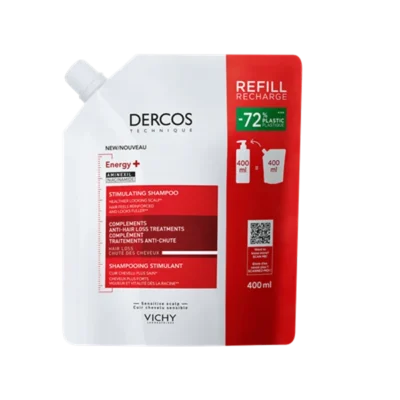 Vichy Dercos Energy+ Δυναμωτικό Σαμπουάν κατά της Τριχόπτωσης Refill 400ml