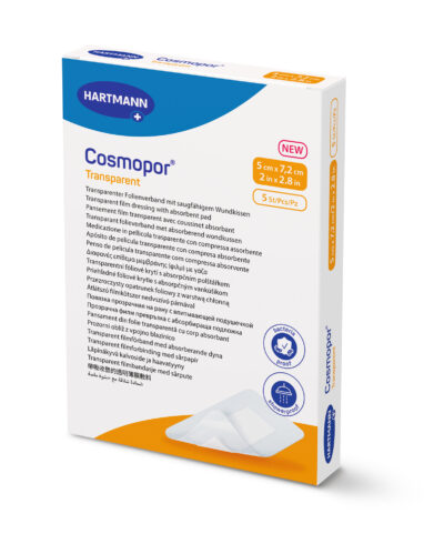 Hartmann Cosmopor Transparent Αυτοκόλλητο Επίθεμα 5x7.2cm 5 Τεμάχια
