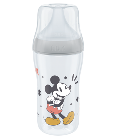 Nuk Disney Mickey Perfect Match Μπιμπερό με Μαλακή Θηλή Σιλικόνης Medium 3+ Μηνών ΓΚΡΙ 260ml