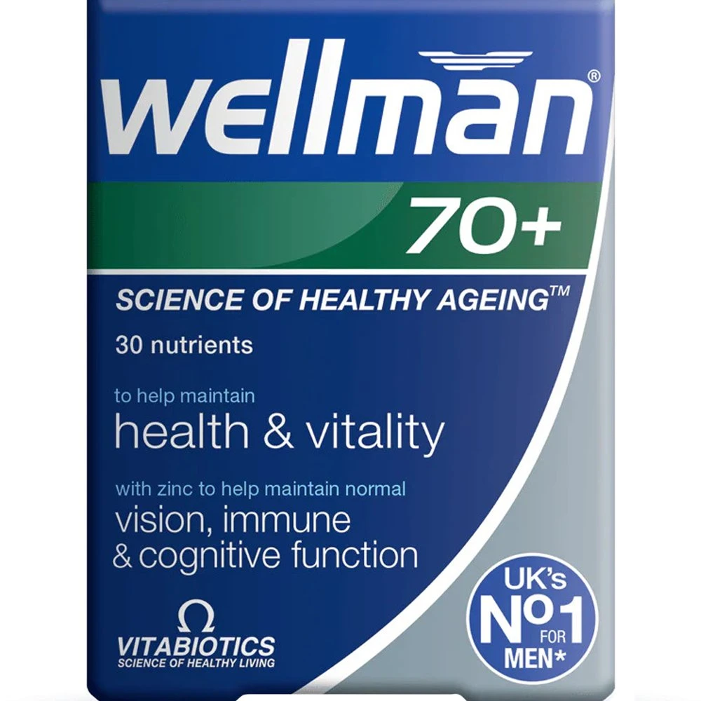 Vitabiotics Wellman 70+ 30Ταμπλέτες 1 Vitabiotics Wellman 70+ 30Ταμπλέτες