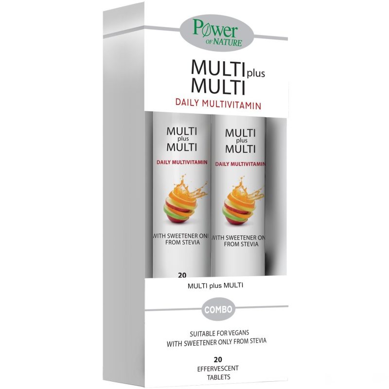 Power οf Nature Multi+Multi Stevia 20 Αναβράζοντα Δισκία Γεύση Ροδάκινο 1+1 ΔΩΡΟ 1 Power οf Nature Multi+Multi Stevia 20 Αναβράζοντα Δισκία Γεύση Ροδάκινο 1+1 ΔΩΡΟ