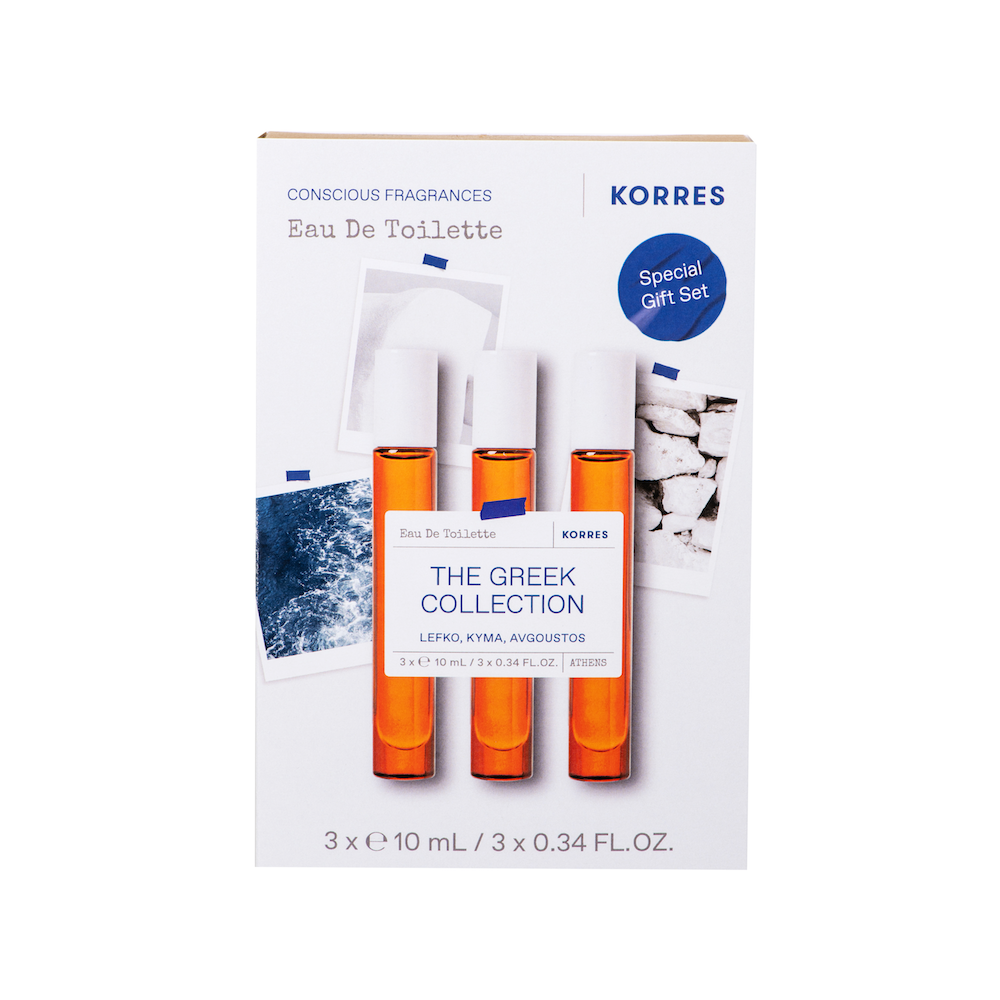 Korres Promo The Greek Collection Eau De Toilette Lefko 10ml,Kyma 10ml & Avgoustos 10ml 1 Korres Promo The Greek Collection Eau De Toilette Lefko 10ml,Kyma 10ml & Avgoustos 10ml