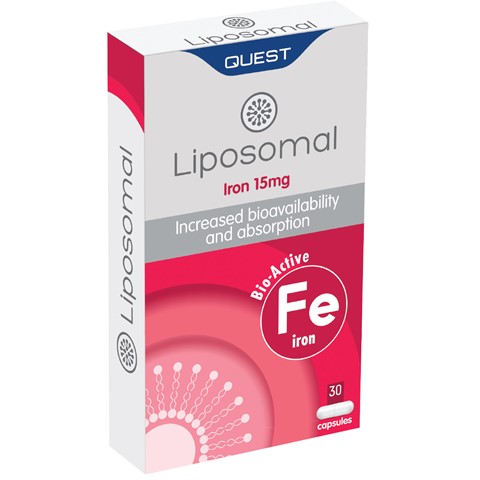 Quest Liposomal Iron 15mg 30 Κάψουλες 1 Quest Liposomal Iron 15mg 30 Κάψουλες