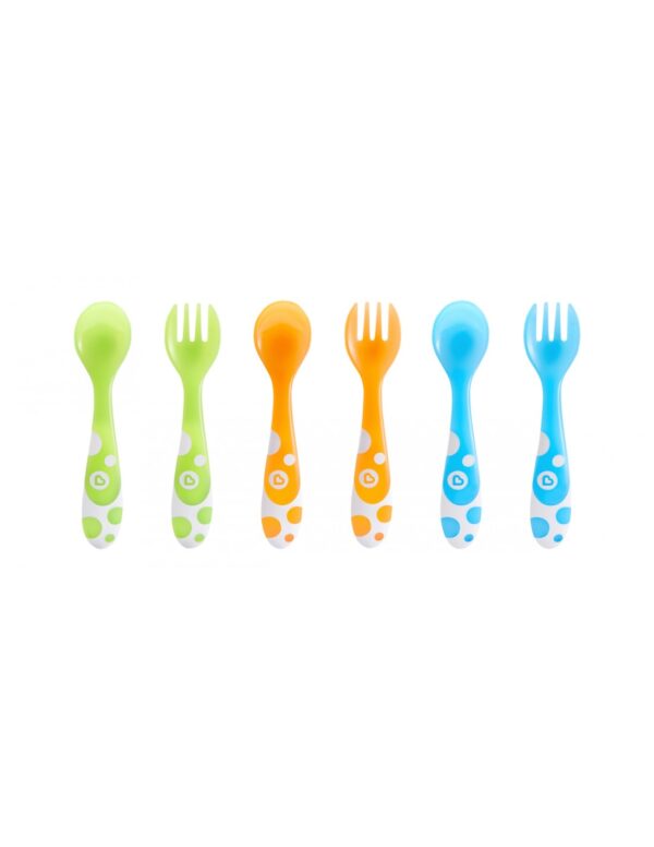 Munchkin Multi-Coloured Forks & Spoons 1 Munchkin Multi-Coloured Forks & Spoons