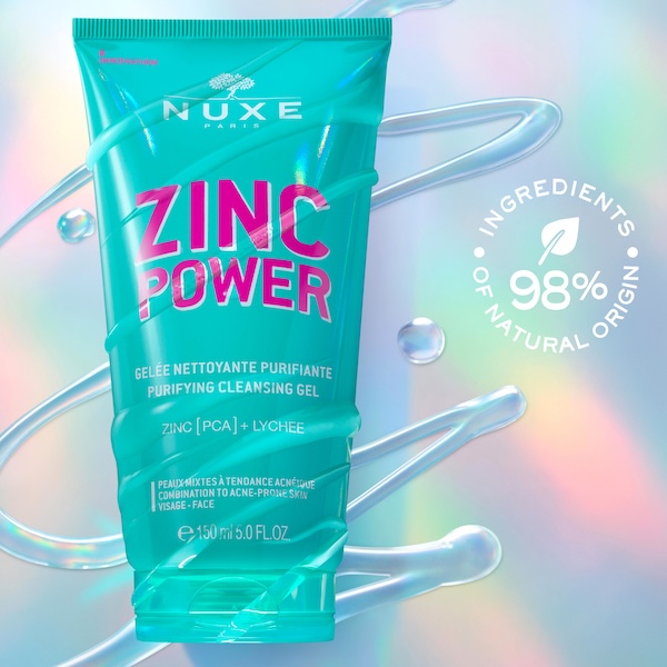 NUXE Zinc Power Gel Καθαρισμού 150ml 2 NUXE Zinc Power Gel Καθαρισμού 150ml - Image 2
