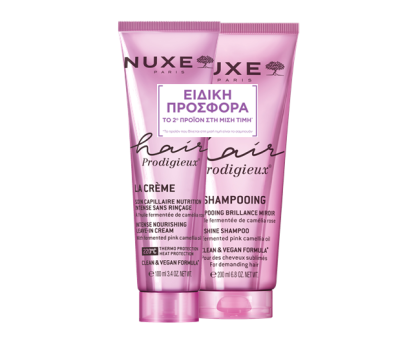 NUXE Promo Hair Prodigieux Leave-In Κρέμα Μαλλιών 100ml & Σαμπουάν Λάμψης 200ml με Έκπτωση -50% στο 2ο Προϊόν