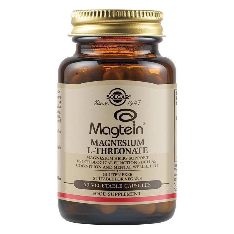 Solgar Magtein Magnesium L-Threonate 60 Φυτοκάψουλες 1 Solgar Magtein Magnesium L-Threonate 60 Φυτοκάψουλες