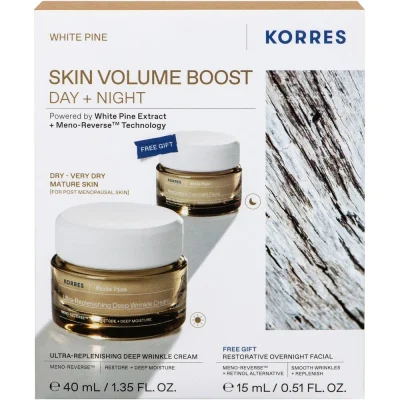 Korres Promo Λευκή Πεύκη Κρέμα Ημέρας για Ξηρές Επιδερμίδες 40ml με ΔΩΡΟ Λευκή Πεύκη Κρέμα Νύχτας 15ml