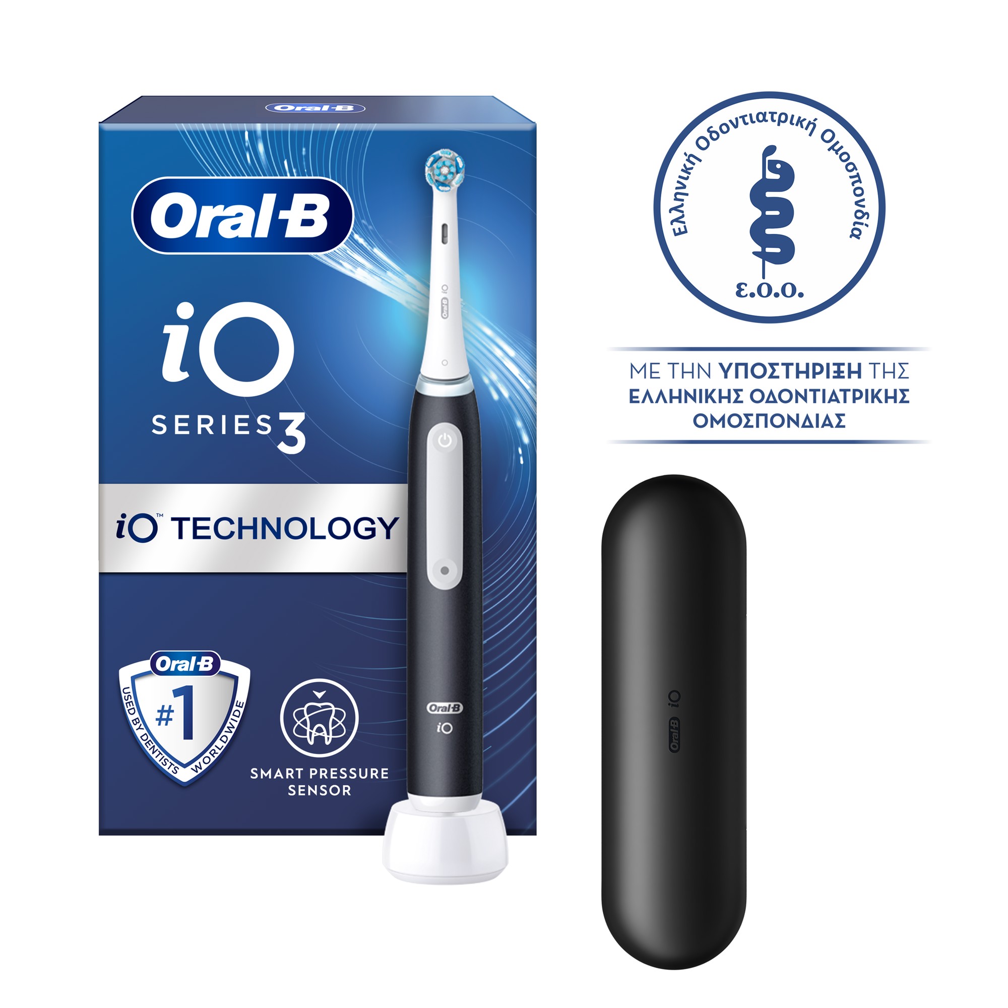 Oral-B iO 3 Μαύρη Ηλεκτρική Οδοντόβουρτσα 2 Oral-B iO 3 Μαύρη Ηλεκτρική Οδοντόβουρτσα - Image 2