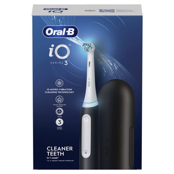 Oral-B iO 3 Μαύρη Ηλεκτρική Οδοντόβουρτσα 1 Oral-B iO 3 Μαύρη Ηλεκτρική Οδοντόβουρτσα
