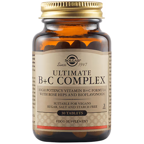 Solgar Ultimate B+C Complex 30 Ταμπλέτες 1 Solgar Ultimate B+C Complex 30 Ταμπλέτες