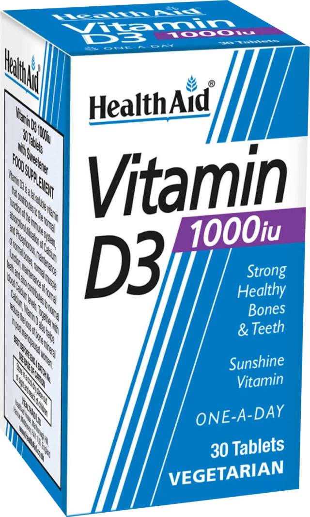 Health Aid Vitamin D3 1000IU 30 Ταμπλέτες 1 Health Aid Vitamin D3 1000IU 30 Ταμπλέτες
